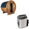 Sentiotec Sauna Komplettset Kaski 180 Panorama | Scandia Next | 4 Pers.