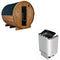 Sentiotec Sauna Komplettset Kaski 220 Panorama | Nordex Next | 6 Pers.