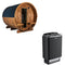 Sentiotec Sauna Komplettset Kaski 240 Panorama | Saunaofen 100  | 6 Pers.