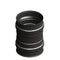 Pellet Kesselanschluss mit Doppelmuffe DN 100mm schwarz