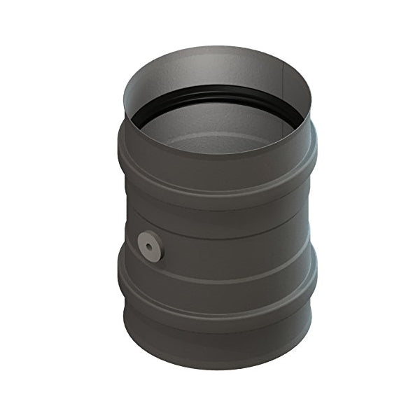 Pellet Kesselanschluss mit Doppelmuiffe und Messstutzen DN 80mm 