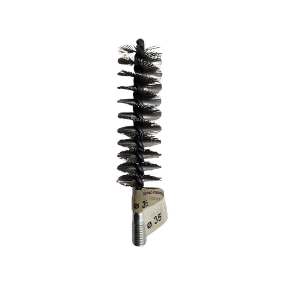 Termopen Kesselbuerste rund mit einem Durchmesser von 35mm und einer Laenge 100 mm mit M12 Gewinde | Klimaworld.com