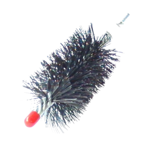 Termopen Kesselbuerste rund mit einem Durchmesser von 50 mm und einer Laenge 100 mm mit M12 Gewinde und roter Kappe | Klimaworld.com