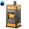 Wasserkaminofen Warm CS Creme 15kW Edilkamin Basic