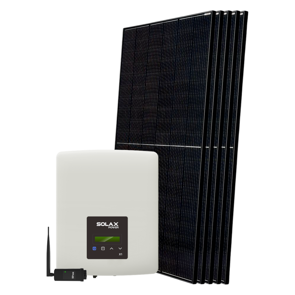 Solax Solaranlage 1,9 kW | kompl. Set | 5x 380 W Solarmodule | 1 Ph.CU