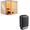 Sentiotec Sauna Komplettset Komfort Corner | Saunaofen 100 | 5 Pers.