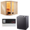 Sentiotec Sauna Komplettset Komfort Corner Large | Home FIN | 5 Pers.