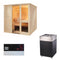 Sentiotec Sauna Komplettset Komfort Large | Qube | 5 Pers.