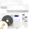 Carrier Multisplit Klimaanlage Set | Komfort Line | 3,3 kW + 3,3 kW | Quick-Connect