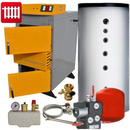 Holzvergaser Proburner Komplettsystem 25 kW 1x1500L