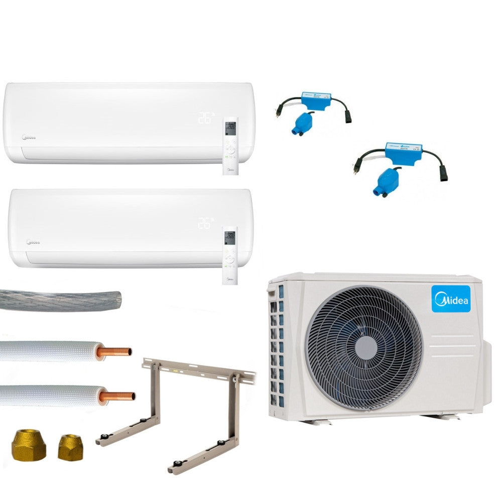 Midea Klimaanlage – Set mit 1x2,6KWund 1x3,5kW Wandgeräten
