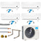 Klimaanlage Komplettset Multisplit Midea Wandgeräte 4x2,6kW