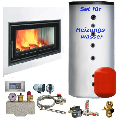 Wasserkamin durchsicht Twin 8 Aquatic 14,5 kW BEF Home Set 1