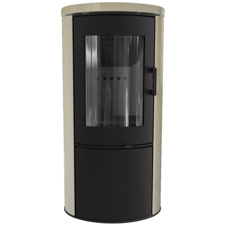 Kratki Kaminofen Koza AB S/DR/CREMA/BLACK Front | klimaworld.com