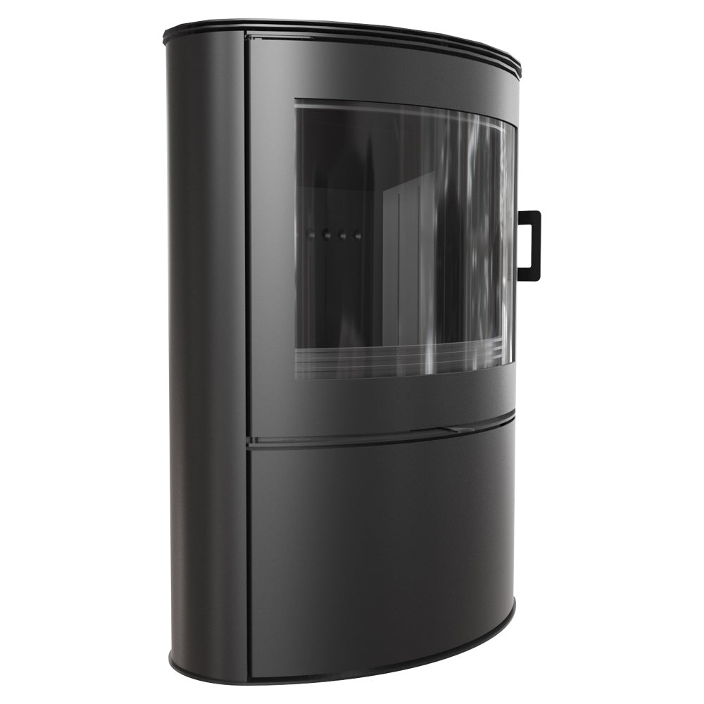Kratki Kaminofen Koza AB S/2/BLACK | gebogene Scheibe | 10 kW 
www.klimaworld.com