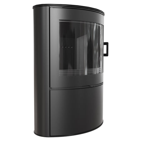 Kratki Kaminofen Koza AB S/2/BLACK | gebogene Scheibe | 10 kW 
www.klimaworld.com