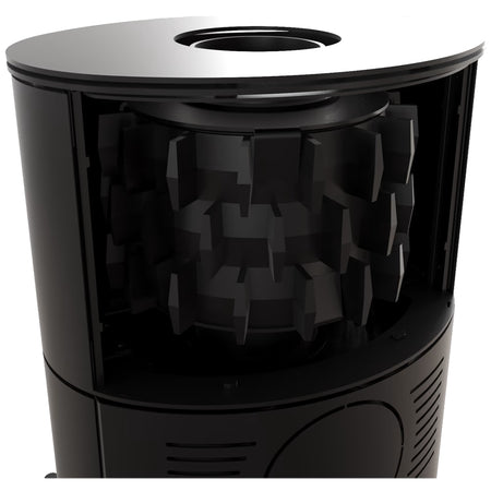 Kratki Kaminofen Koza Rollo schwarz Detail | klimaworld.com