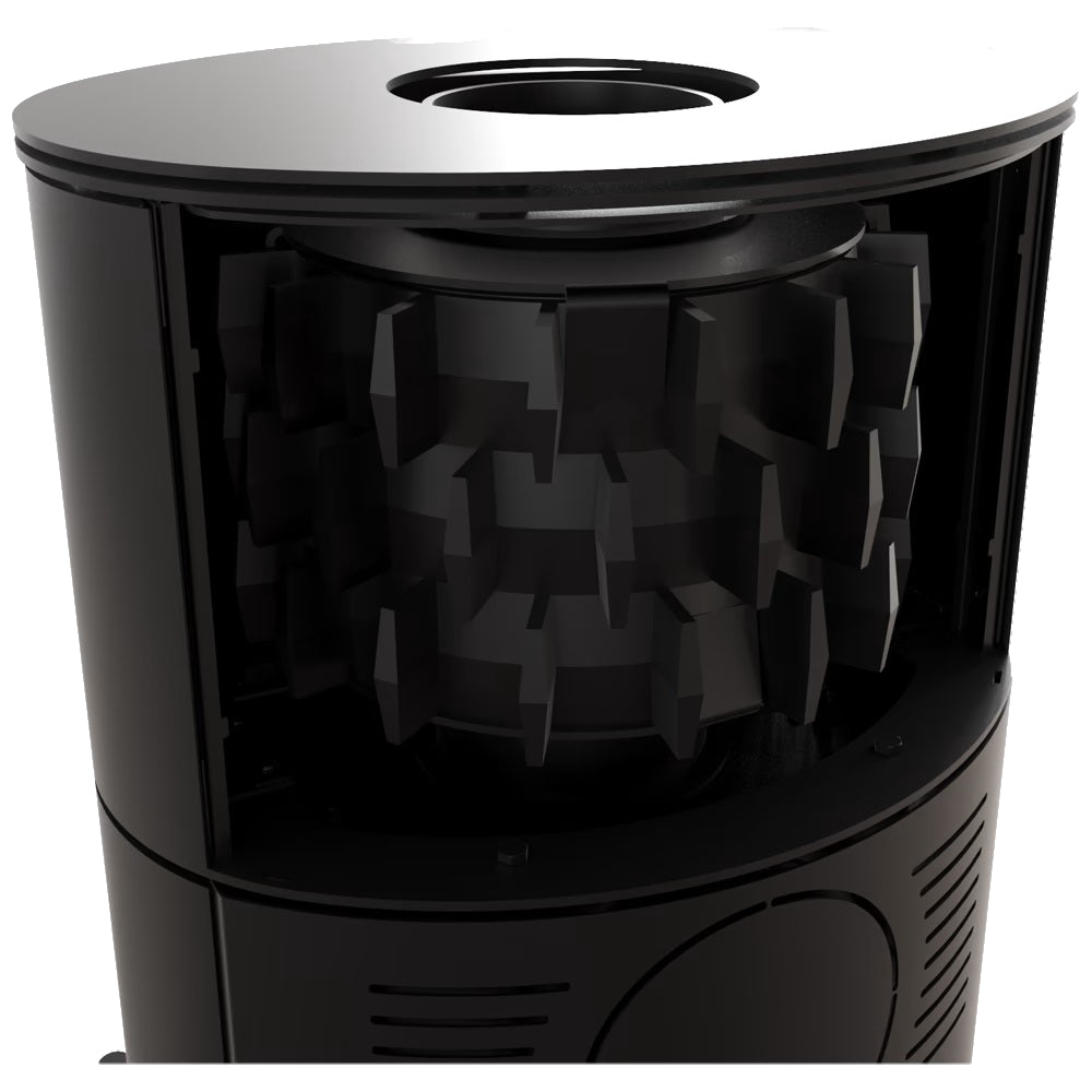 Kratki Kaminofen Koza Rollo Black Detail | klimaworld.com