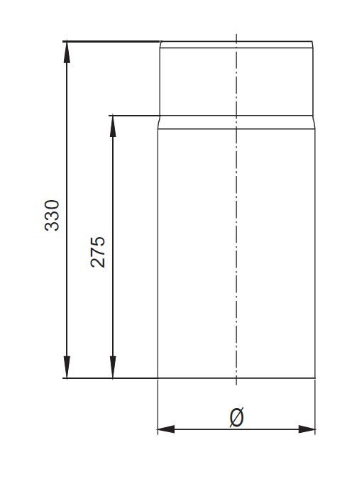 Längenelement kürzbar 330mm Ferro Lux 