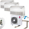 Komplettset Multisplit LG Truhen-Deckengerät 2x2,6kW+3,5kW