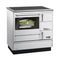 Justus Fest­brenn­stoff­herd | Linz | Weiß/Chrom | 7 kW | Links