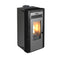 KALOR Pelletofen | Perfecta Maiolica Lucia 8 | 6,3 kW | Schwarz
