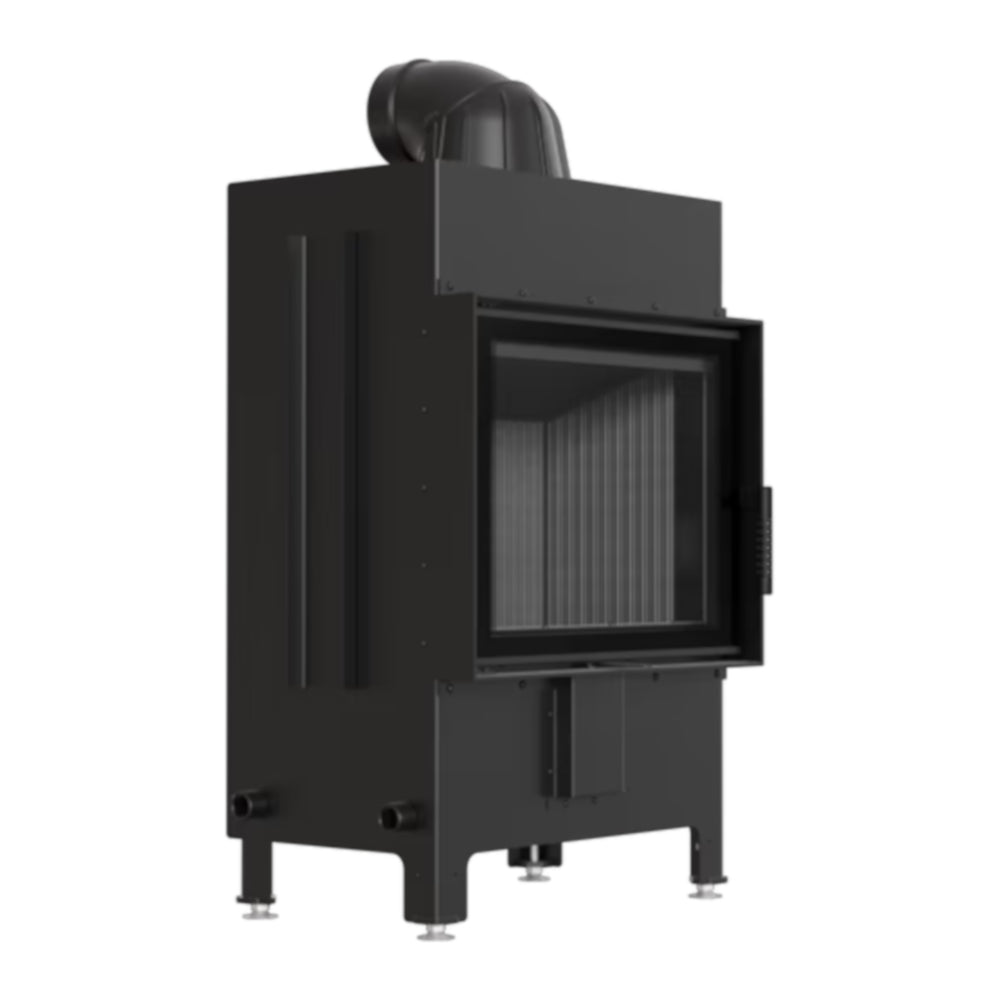 Kratki Kamineinsatz LUCY 12, front, schwarzer Brennraum | klimaworld.com