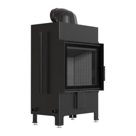 Kratki Kamineinsatz LUCY 12, front, schwarzer Brennraum | klimaworld.com