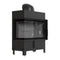 Kratki Kamineinsatz | LUCY | 14 kW | links | schwarzer Brennraum