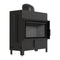 Kratki Kamineinsatz | LUCY | 16 kW | Front | schwarzer Brennraum