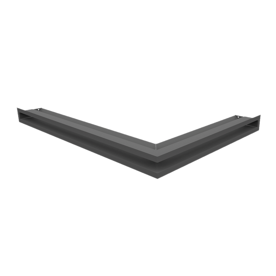 Kratki Eckluftleiste 45S links | 766x547 mm Winkel x 60 mm | graphit