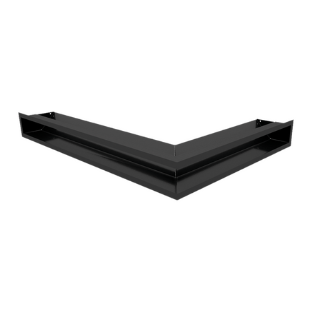 Kratki Eckluftleiste 45S links | 766x547 mm Winkel x 90 mm | schwarz