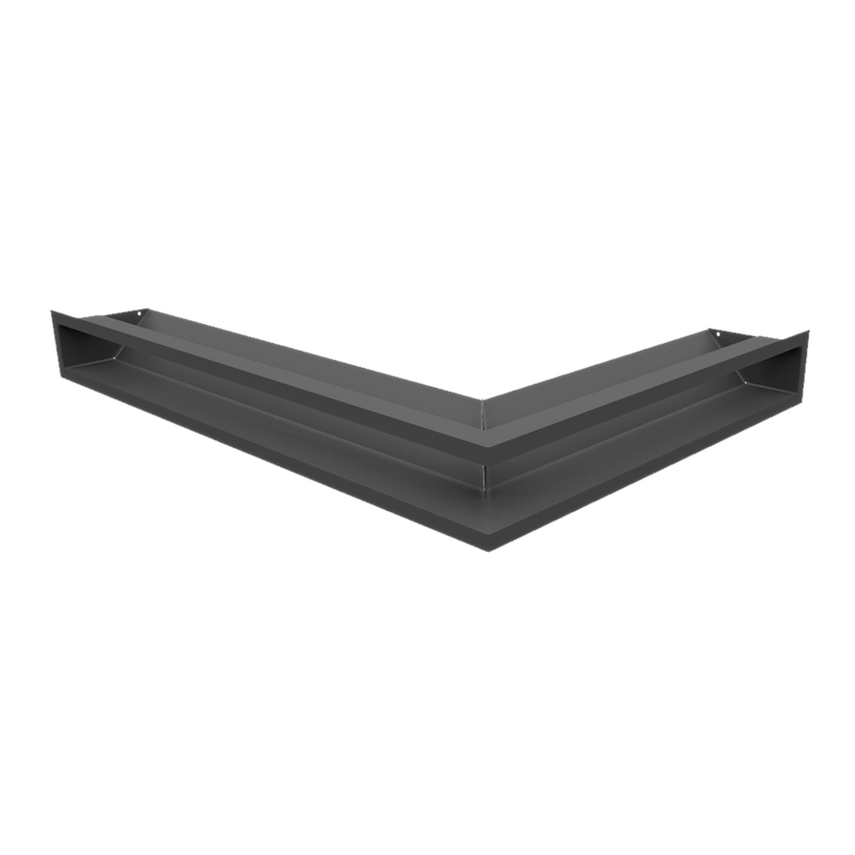 Kratki Eckluftleiste 45S links | 766x547 mm Winkel x 90 mm | graphit 