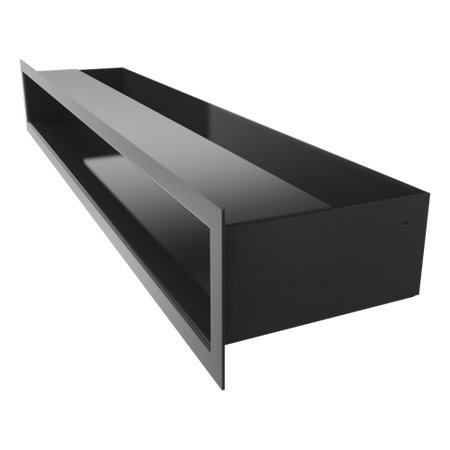 Kratki Lüftungsgitter | 90x1000x128mm | schwarz | LUFT/9/100/C 