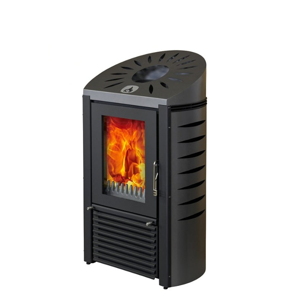 Wassergeführter Kaminofen Mijava Baby Oval Barcelona 7 kW Euroteplo