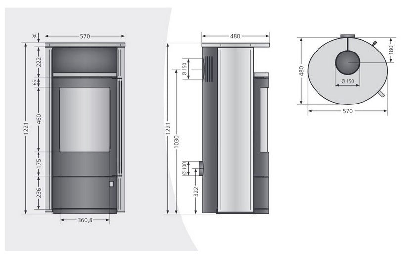 ORANIER | Polar Neo 6 Keramik Namib, Maße