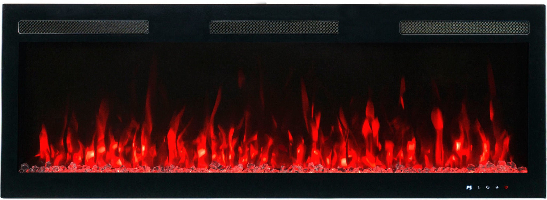 Aflamo Elektrokamin Majestic Pro 107 rot mit Kristallen | klimaworld.com