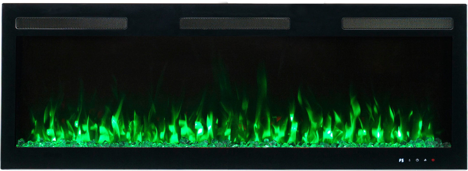Aflamo Elektrokamin Majestic Pro 128 grün mit Kristallen | klimaworld.com