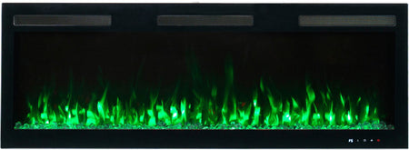 Aflamo Elektrokamin Majestic Pro 128 grün mit Kristallen | klimaworld.com