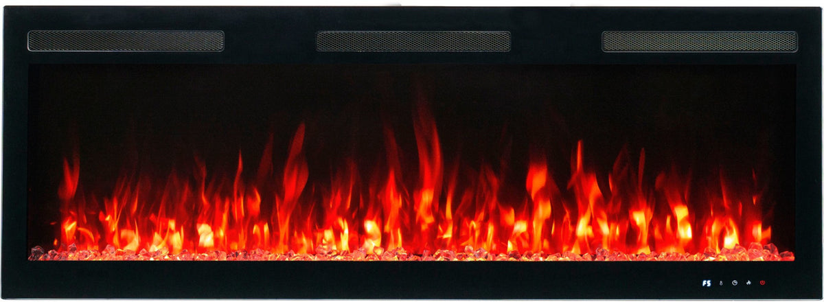 Aflamo Elektrokamin Majestic Pro 128 rot mit Kristallen | klimaworld.com