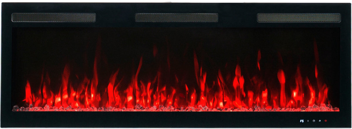 Aflamo Elektrokamin Majestic Pro 128 rot mit Kristallen | klimaworld.com