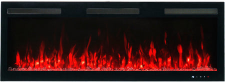 Aflamo Elektrokamin Majestic Pro 128 rot mit Kristallen | klimaworld.com