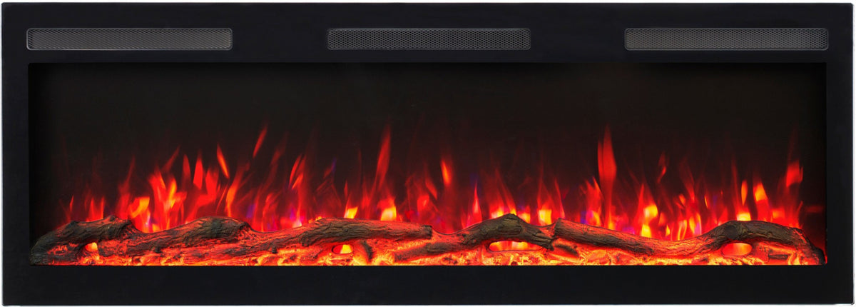 Aflamo Elektrokamin Majestic Pro 128 rot mit Holz | klimaworld.com