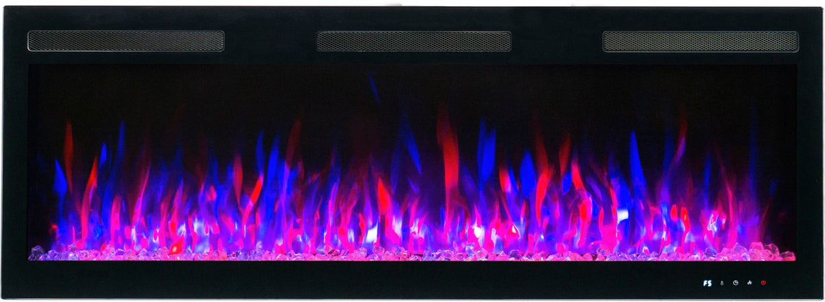 Aflamo Elektrokamin Majestic Pro 213 blau-rot mit Kristallen | klimaworld.com