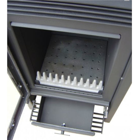 Wasserkaminofen Marbella Compact I Brennkammer mit Aschekasten