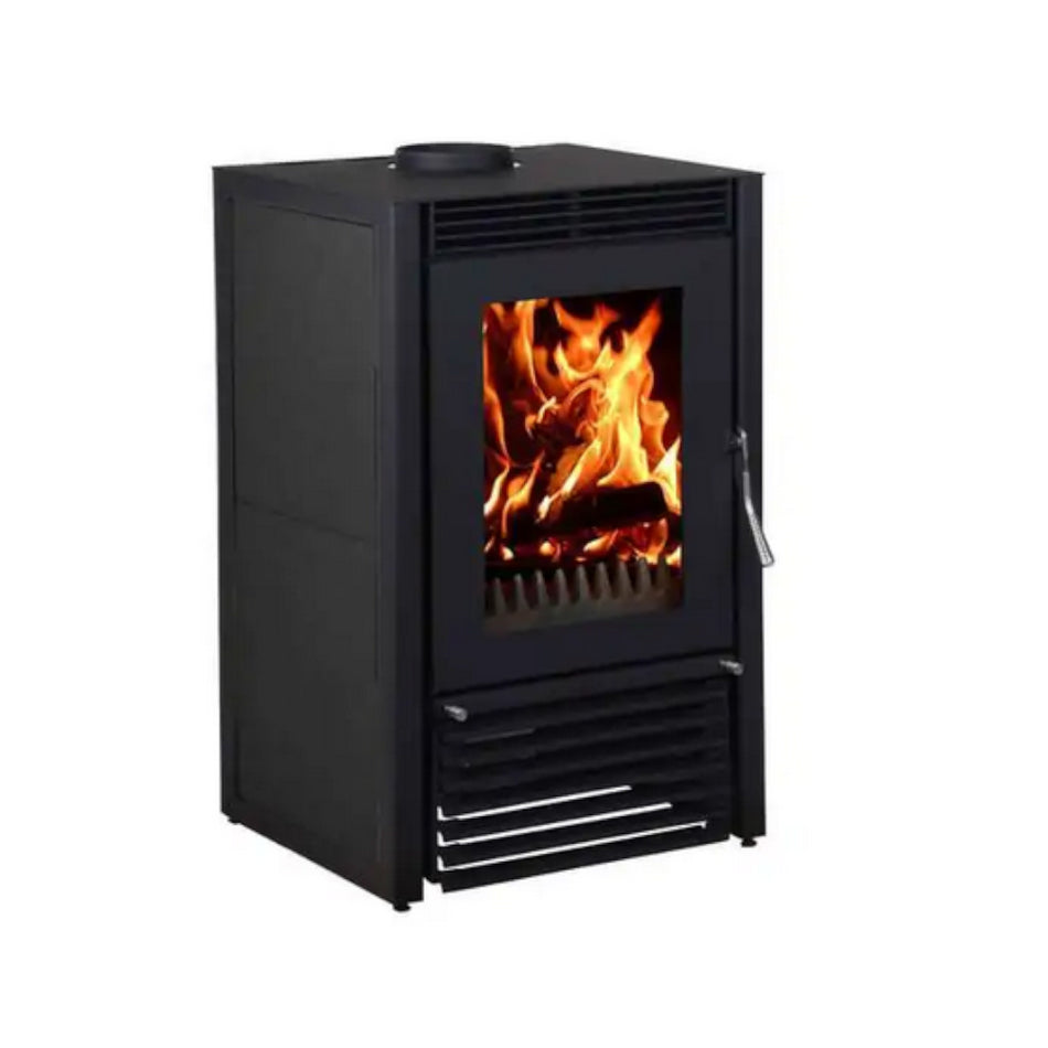 Marbella Compact schwarz wassergeführter kaminofen 12 kW | Klimaworld.com