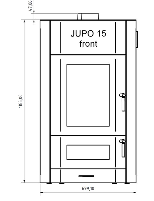 Wasser Holzvergaserofen JUPO Lohengrin Juratherm 18,5 kW Hygiene SET-1