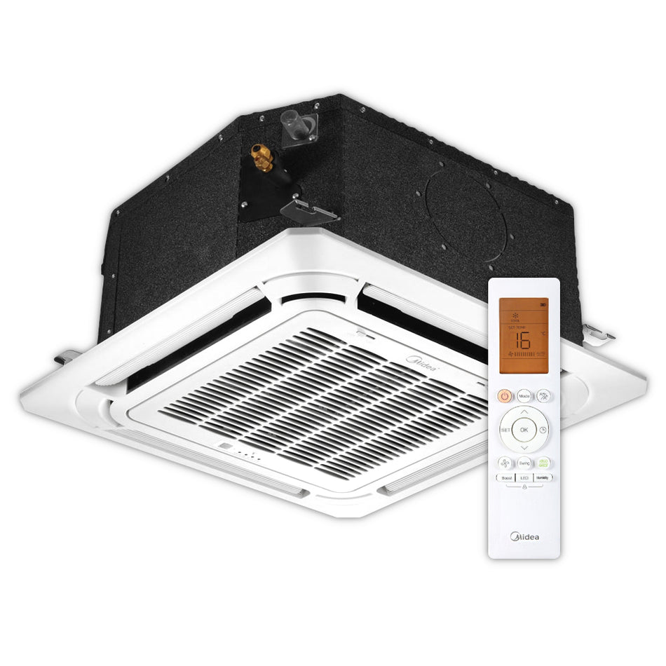 MIDEA Klimaanlage 4-Wege-Deckenkassette Blende inkl. Fernbedienung | klimaworld.com