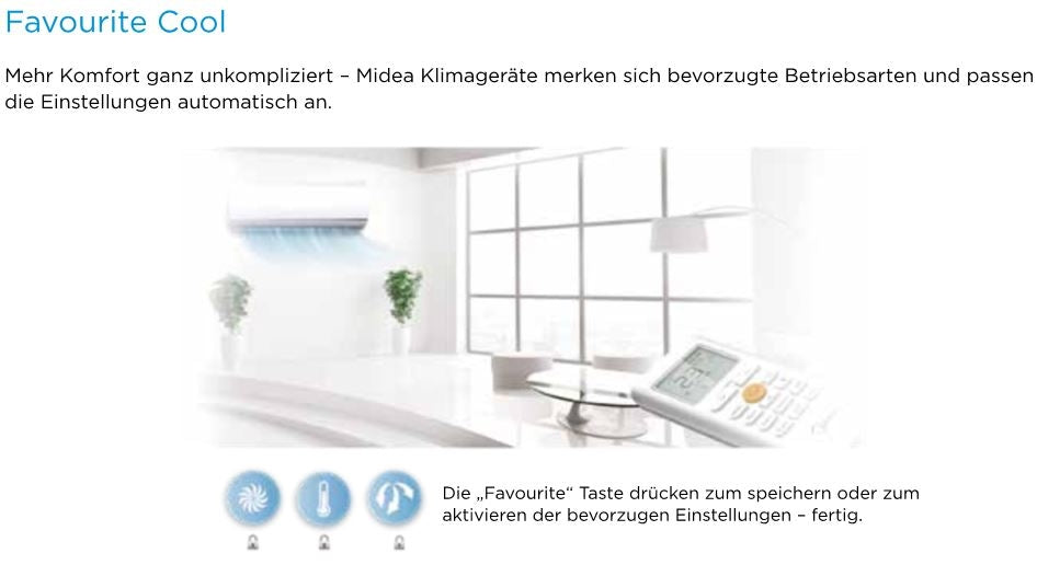 Klimaanalge A++ Midea Monosplit Inverter System Ultimate Comfort 