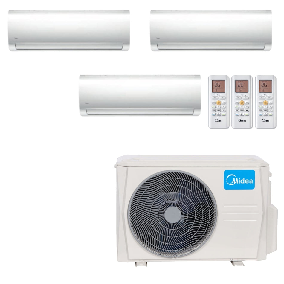 Midea Multisplit Klimaanlage Wandgerät 1x3,5kW 2x5,3kW